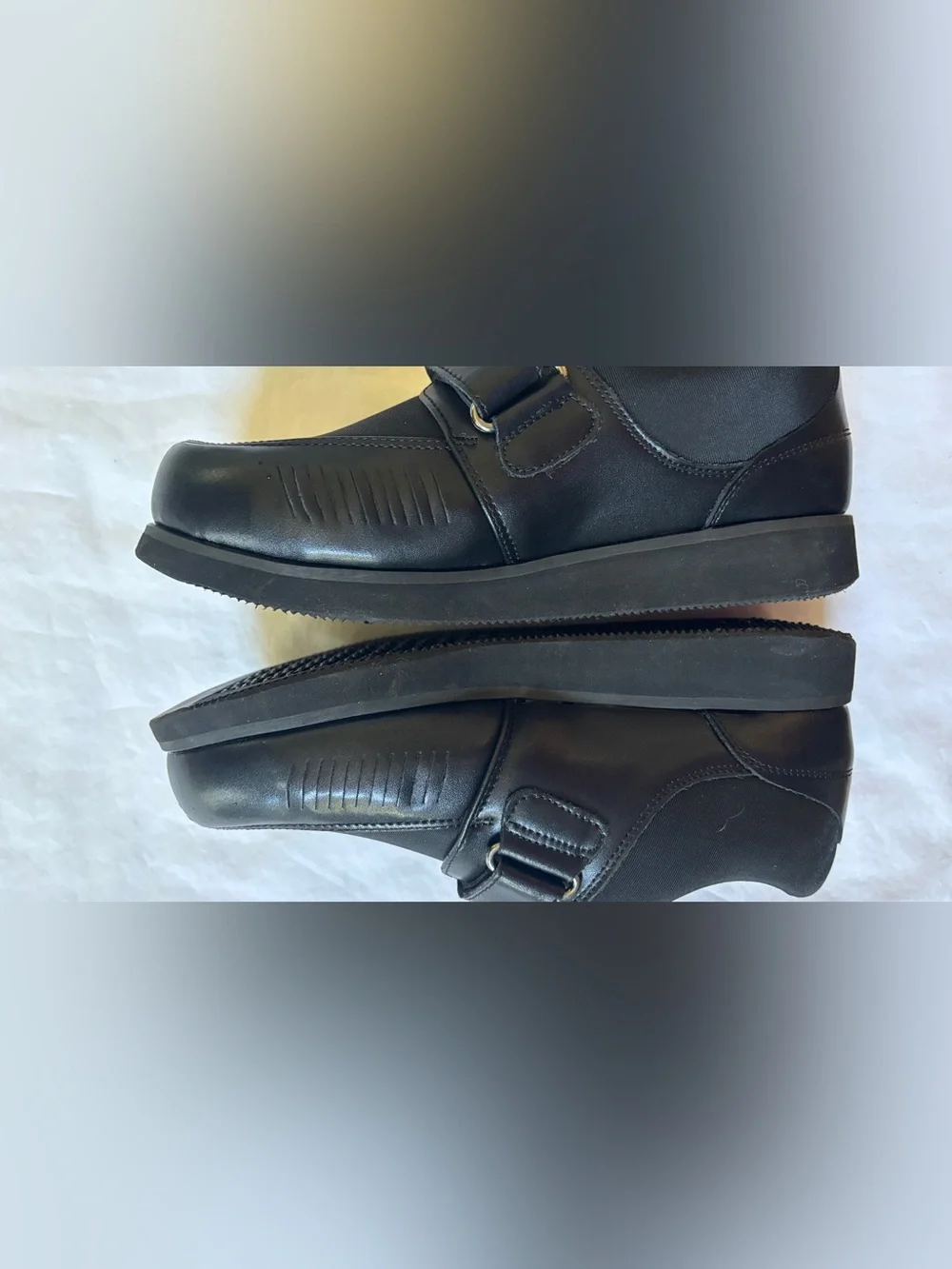 Mt. Emey Men’s Diabetic Orthopedic Shoes Leather 5E Extra Wide Hook & Loop 9
